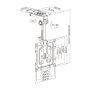 Aisens Soporte de Techo Giratorio y Plegable CT43S-187 para TV de 19-43 pulgadas
